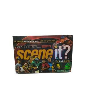 Scene It Sports ESPN DVD Board Game New Sealed Mattel Screenlife 2005 Trivia
